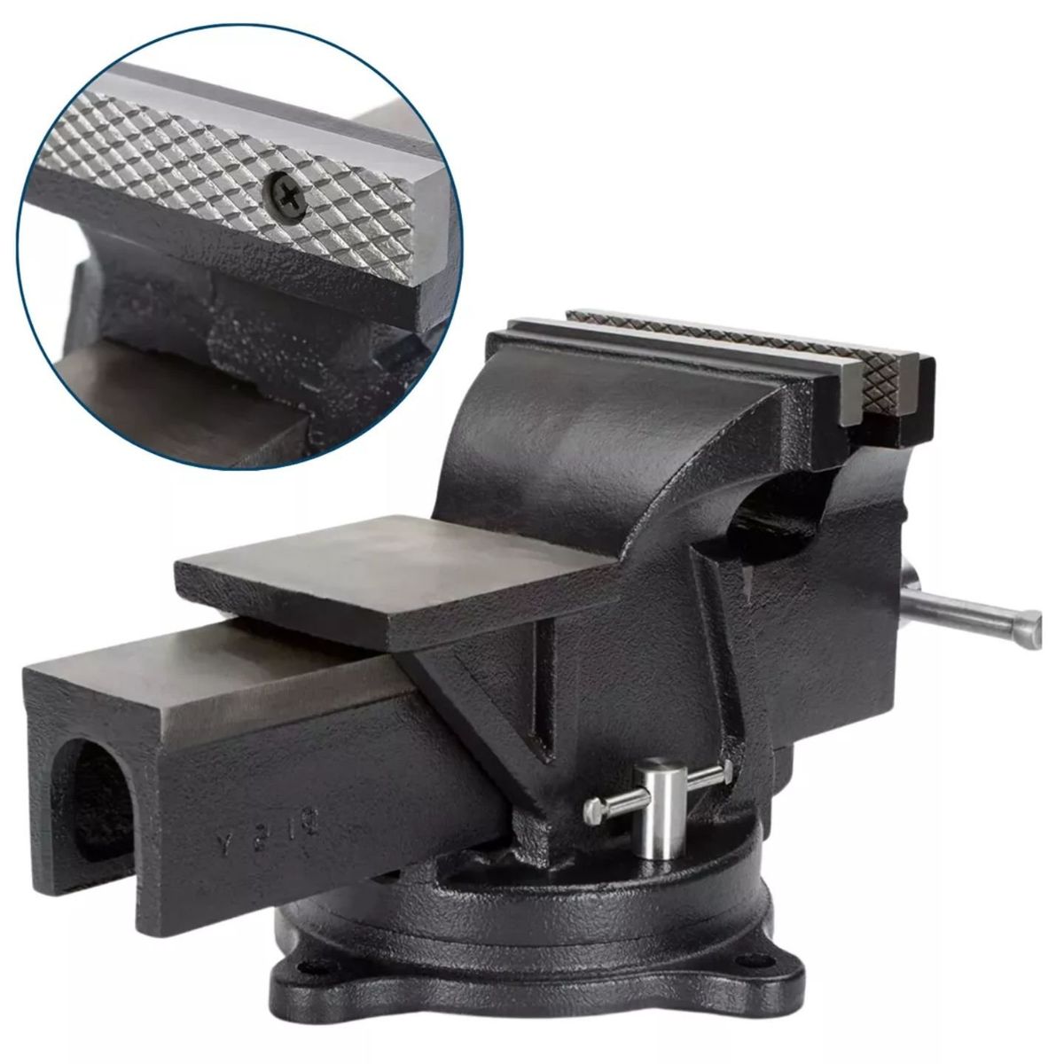 GENERICO - Tornillo De Banco Mecánico 6 Pulgadas Negro GS Optimus