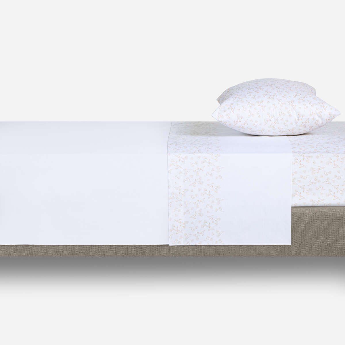 ROSEN - Sábana 180 Hilos Algodón-Poliéster Guarda Ramage 1,5 Plazas