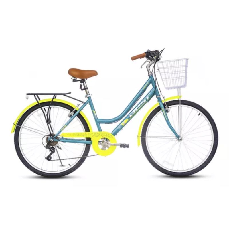 BEST - Bicicleta Dama Aro 27.5 Mtb Aluminio 21v Freno De Disco Best