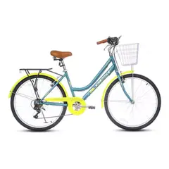 BEST - Bicicleta Dama Aro 27.5 Mtb Aluminio 21v Freno De Disco