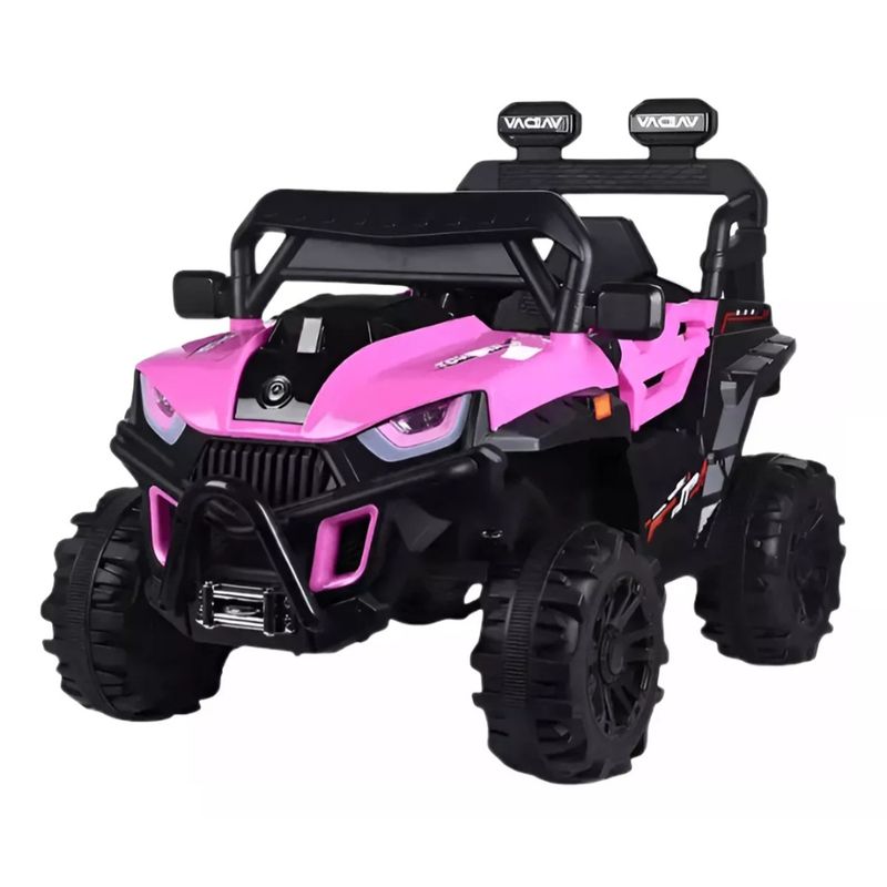 GENERICO - Auto Electrico 12v Jeep Con Control Remoto Rosa