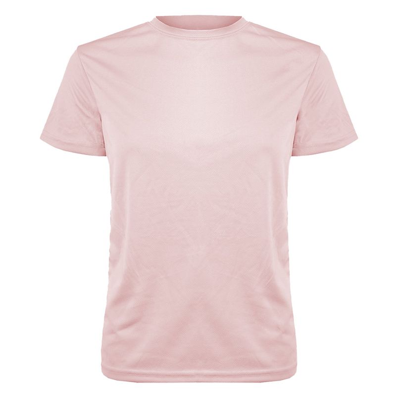 ANDESLAND OUTDOOR APPAREL - Polera Poliéster Manga Corta Otocyon Essential Rosa Claro Unisex
