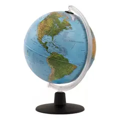 ADETEC - Globo Terráqueo De 25 cm Con Luz LED Modelo Gaia