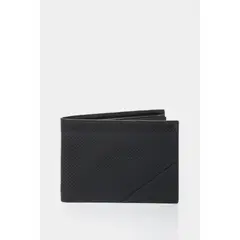 VELEZ - Vélez Billetera Titus De Cuero Hombre Grabado Cruces Negro