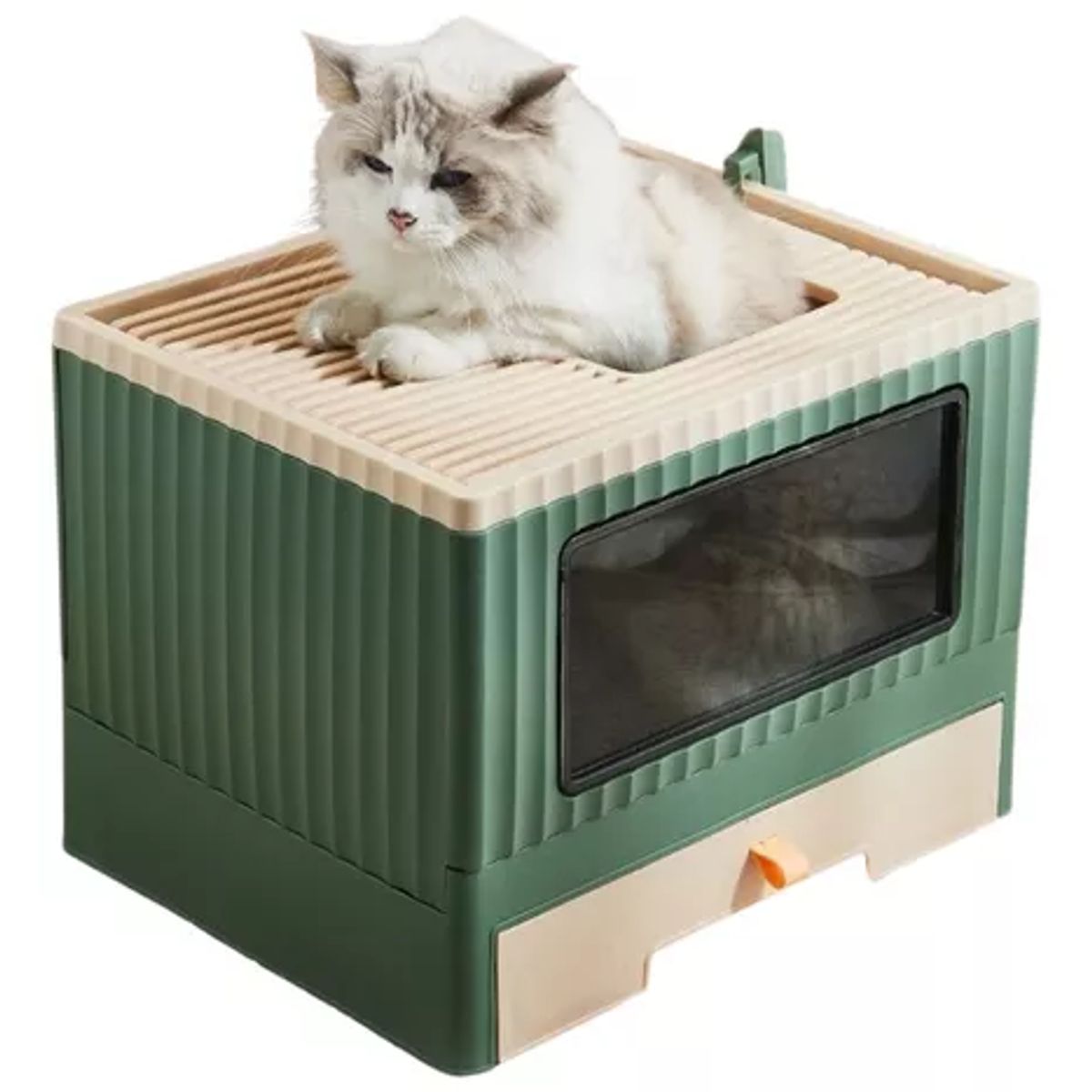 GENERICO - Arenero Cerrado Cupula Sanitaria Xl Gatos Doble Entrada