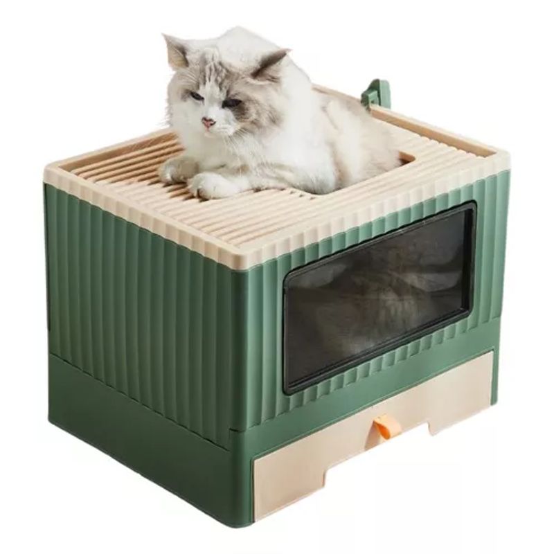 GENERICO - Arenero Cerrado Cupula Sanitaria Xl Gatos Doble Entrada