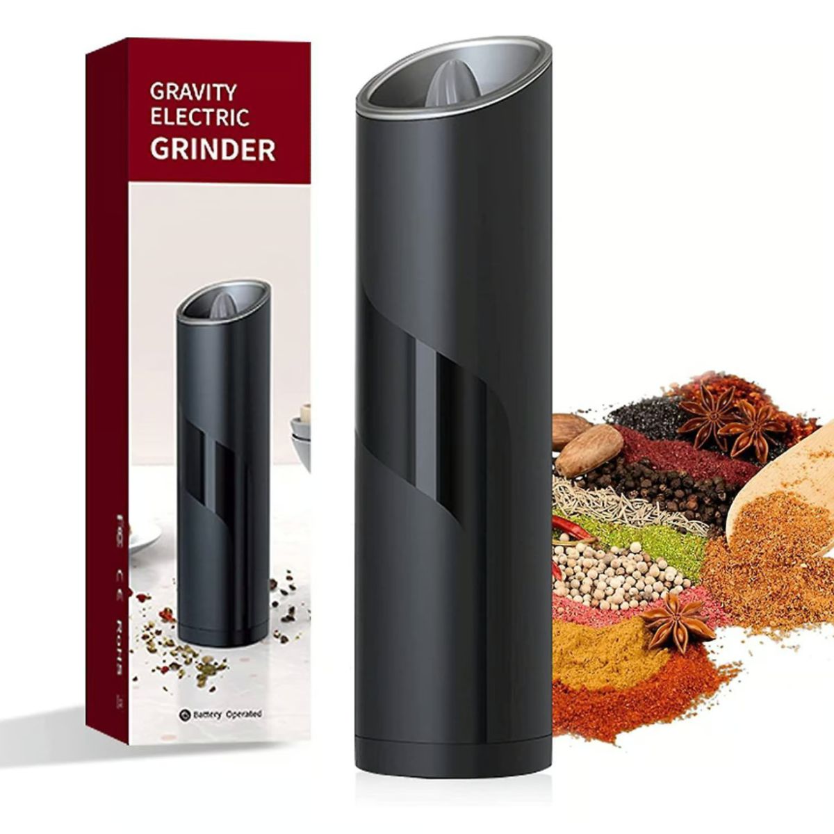 GENERICO - Molinillo Moledor Pimienta Especias Negro