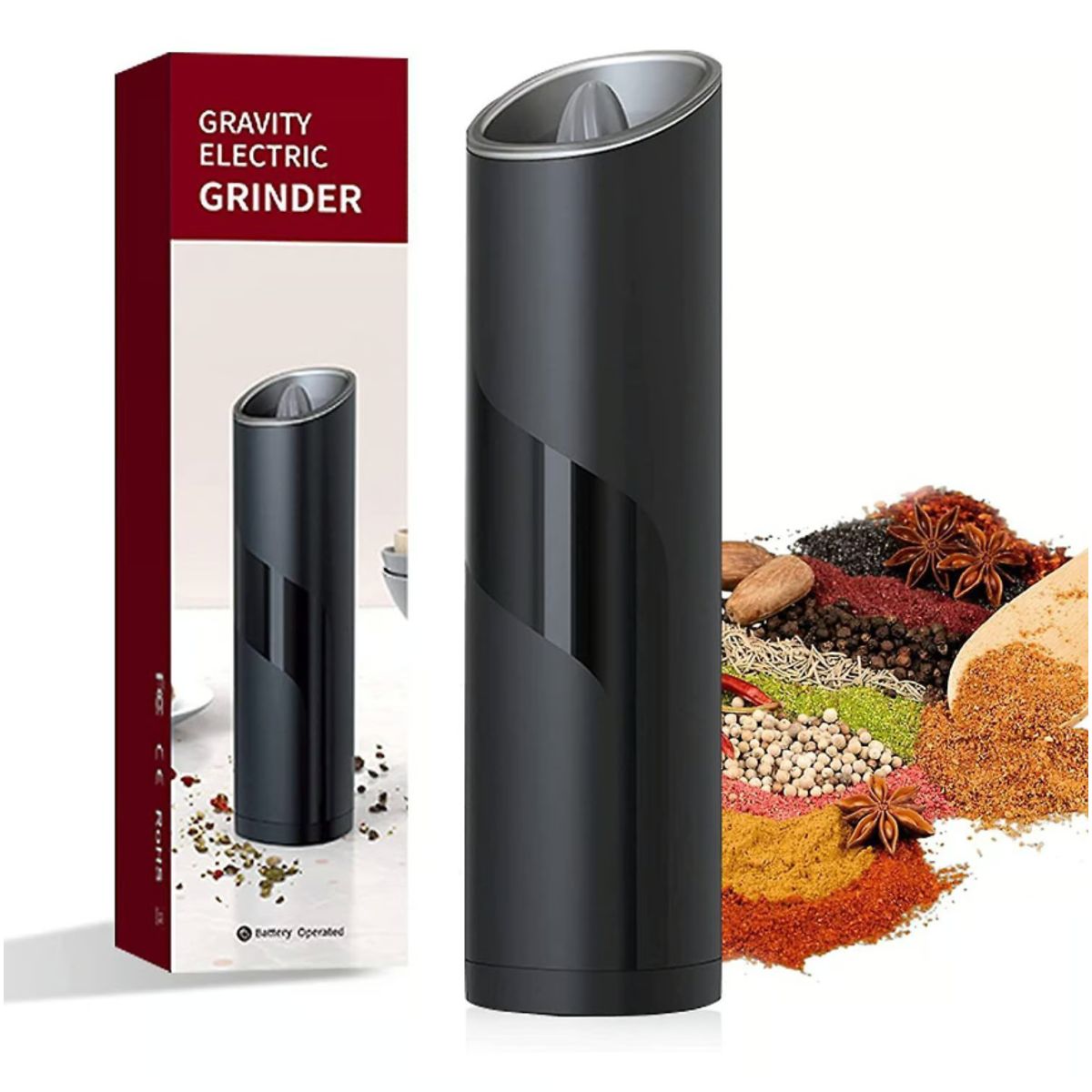 GENERICO - Molinillo Moledor Pimienta Especias Negro