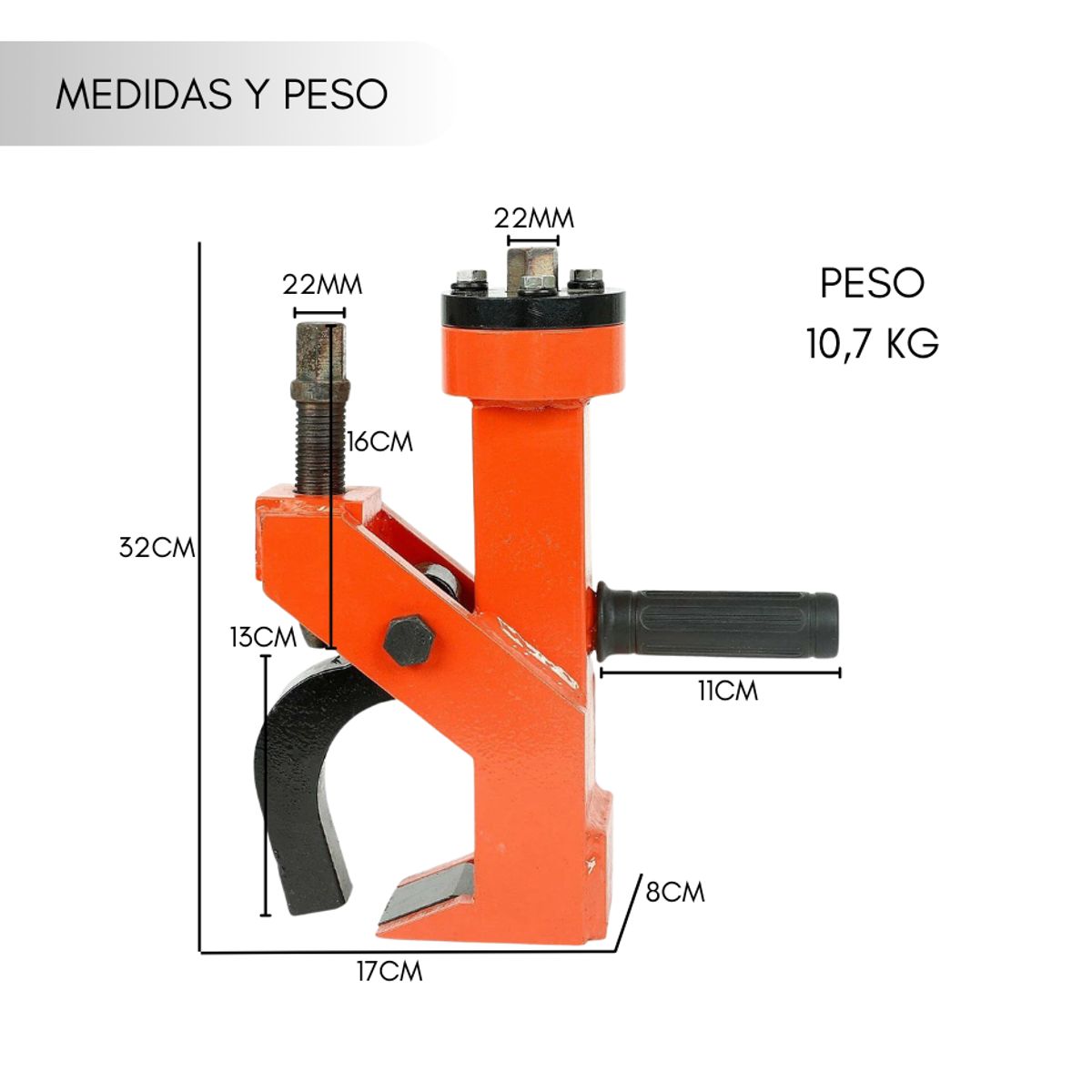 Destalonador Desmontadora De Neumaticos Portatil Hierro, marca GENERICO - Foto 2