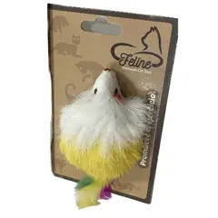 GENERICO - Juguete Gato- Raton Con Plumas