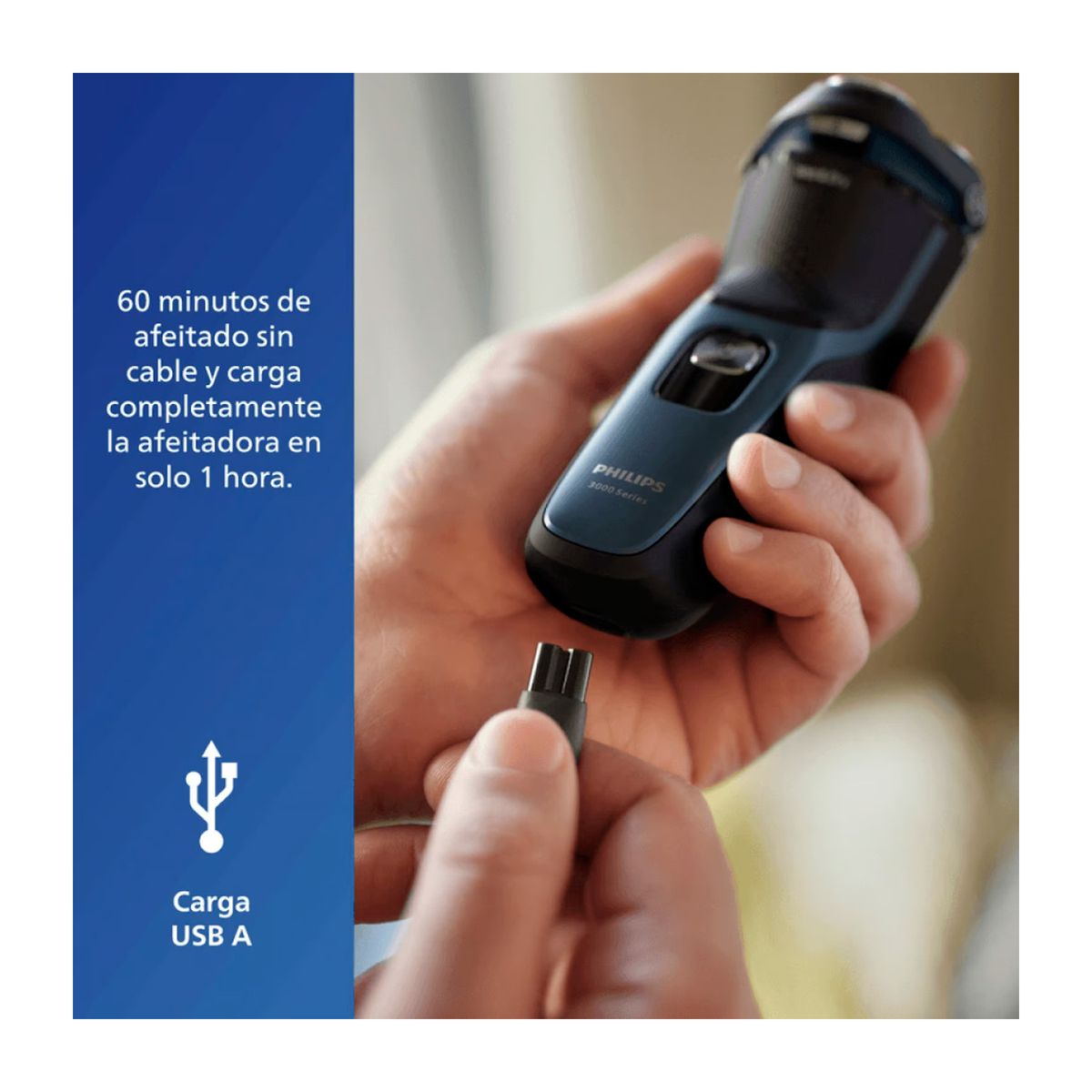 PHILIPS - Afeitadora Eléctrica Philips Series 3000 S3144 Wet & Dry