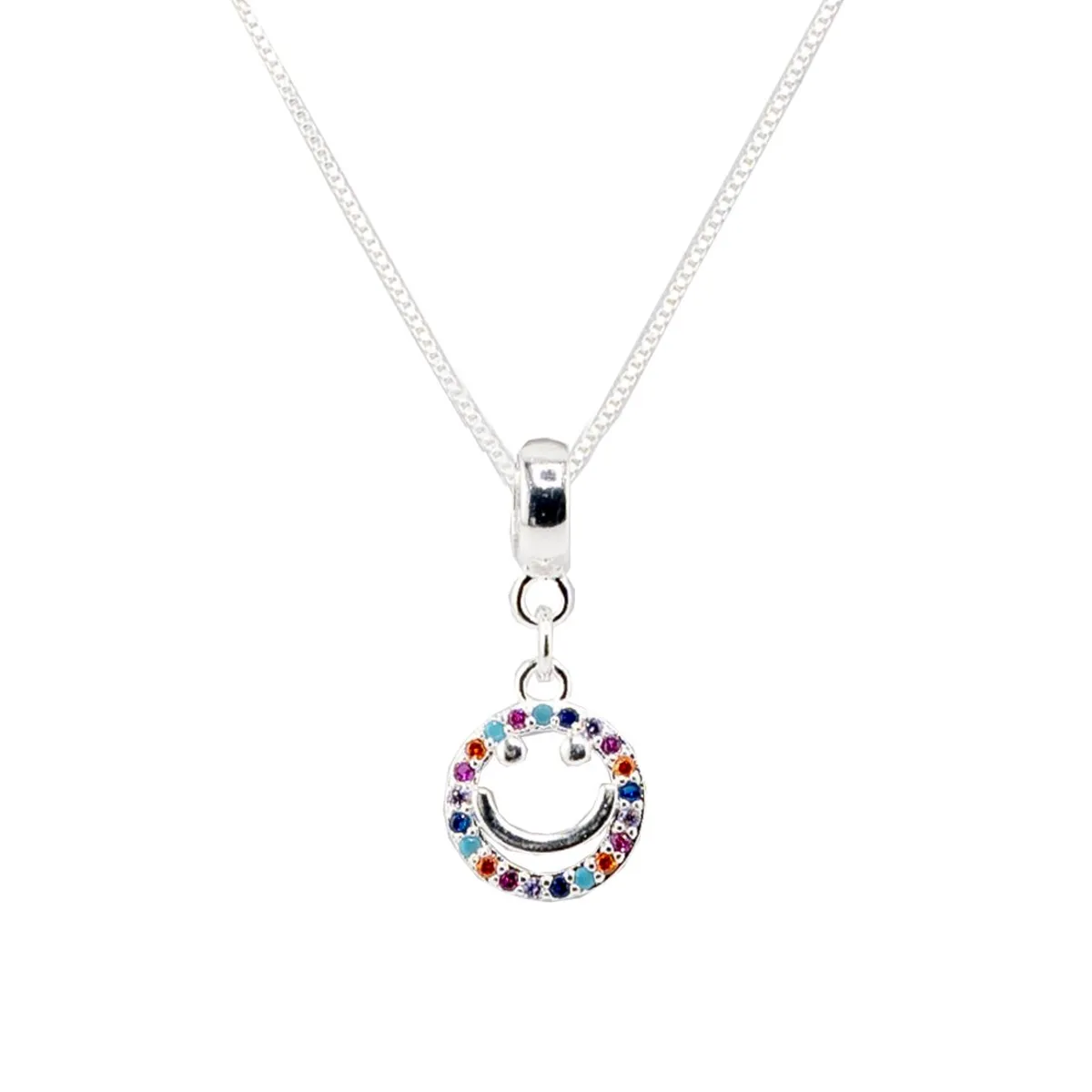 JOYAS MONTERO - Collar Smile Colores Baño de Oro Blanco