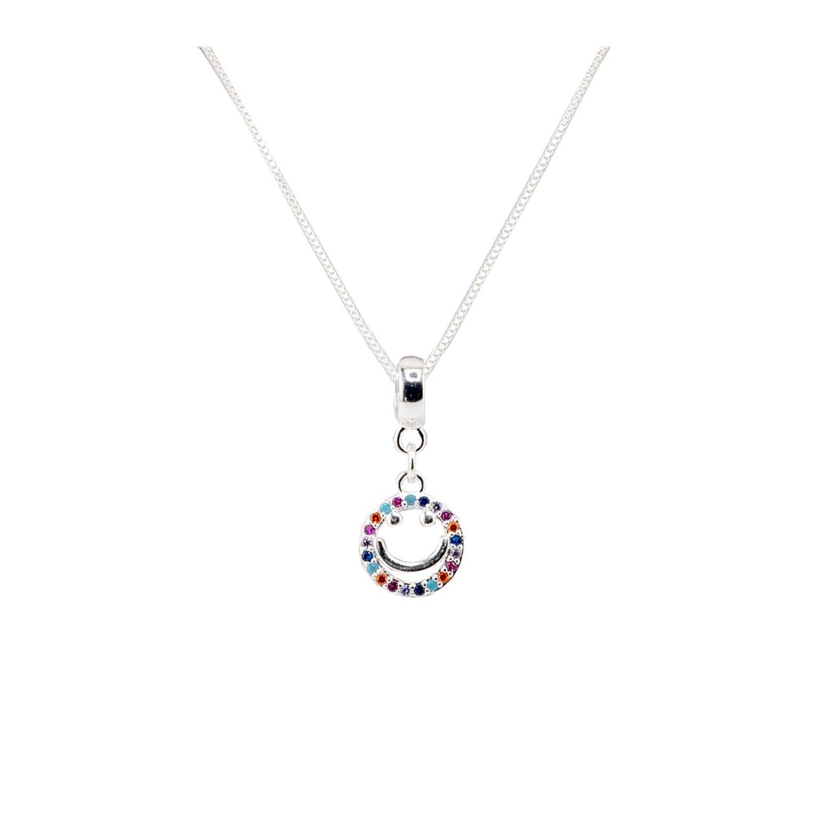 JOYAS MONTERO - Collar Smile Colores Baño de Oro Blanco