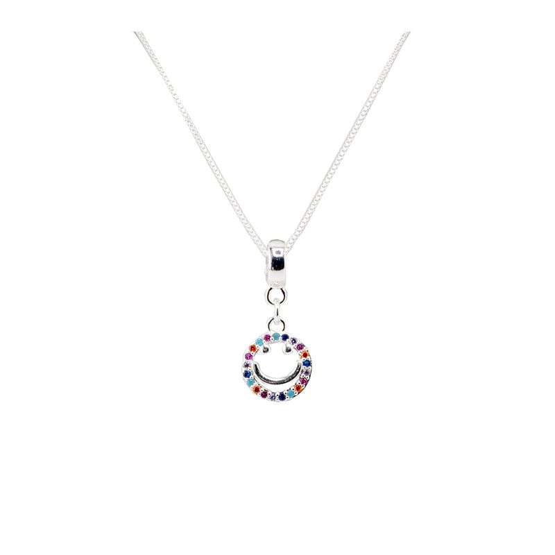 JOYAS MONTERO - Collar Smile Colores Baño de Oro Blanco