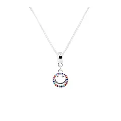 JOYAS MONTERO - Collar Smile Colores Baño de Oro Blanco