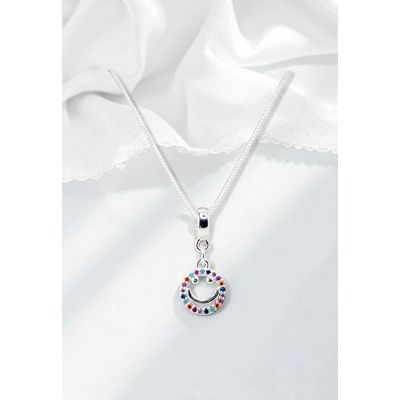 Imagen 2 del producto Collar Smile Colores Baño de Oro Blanco