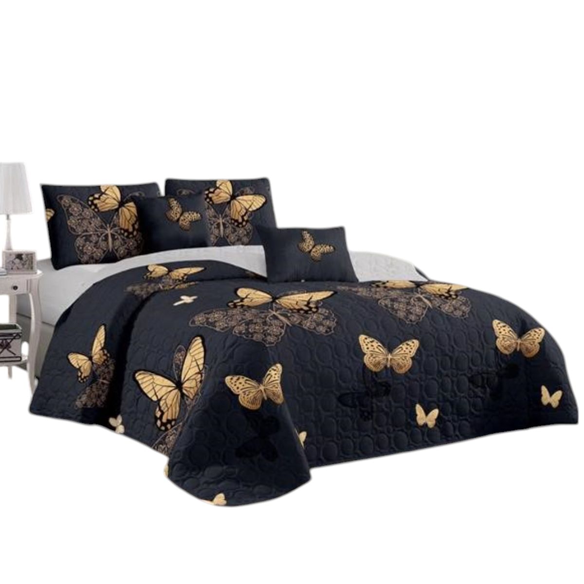 GENERICO - Cobertor Quilt De Verano + Juego De Sabanas King