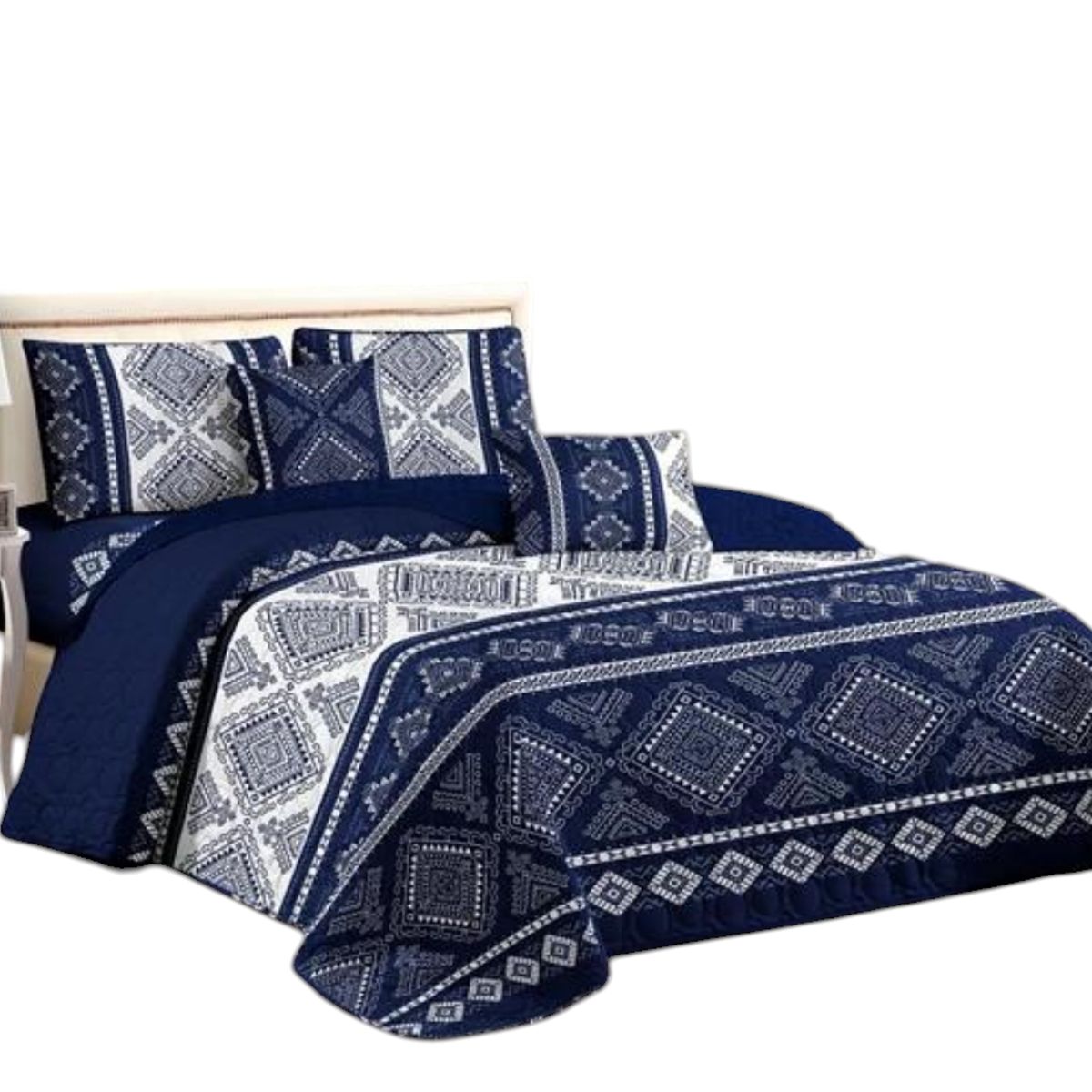 GENERICO - Cobertor Quilt De Verano + Juego De Sabanas King