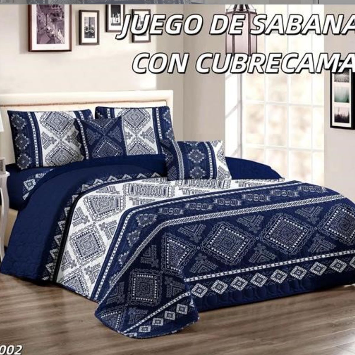 GENERICO - Cobertor Quilt De Verano + Juego De Sabanas King
