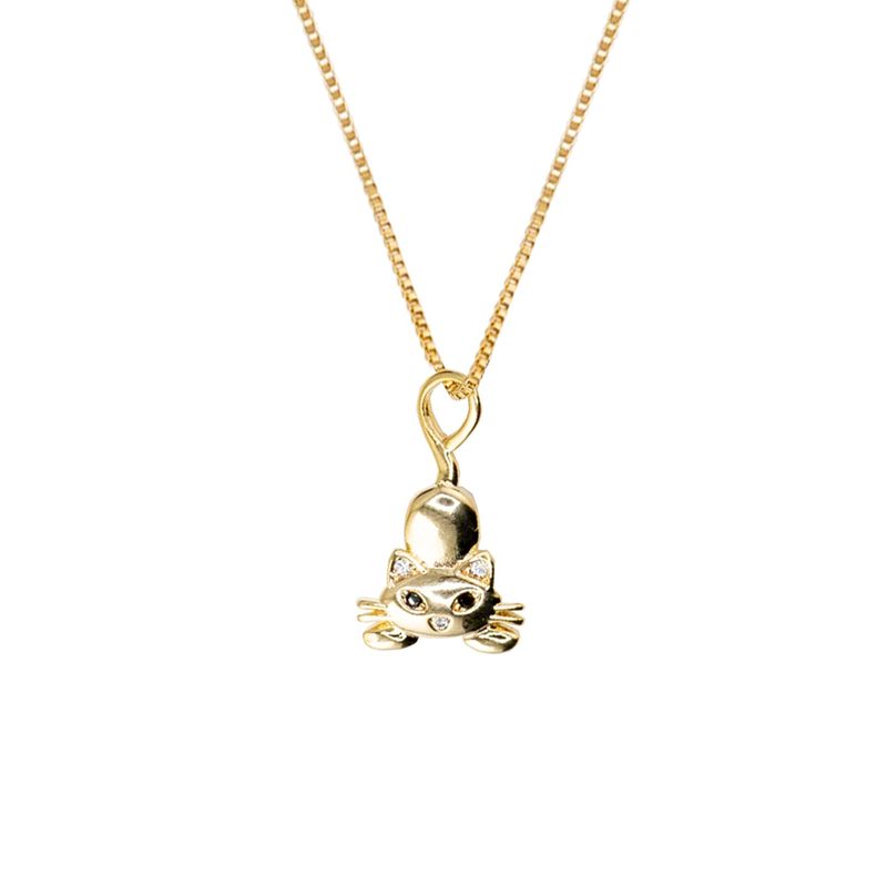JOYAS MONTERO - Collar Miku Microcircon Baño de oro 24k