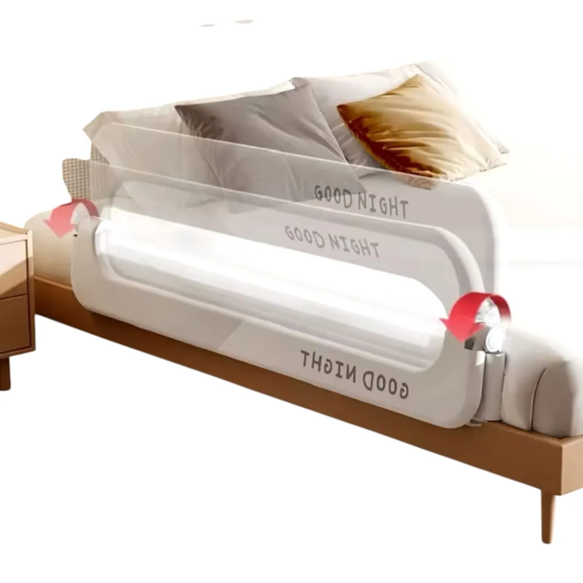 GENERICO - Baranda De Cama Seguridad Para Bebe Plegable 2 Metros