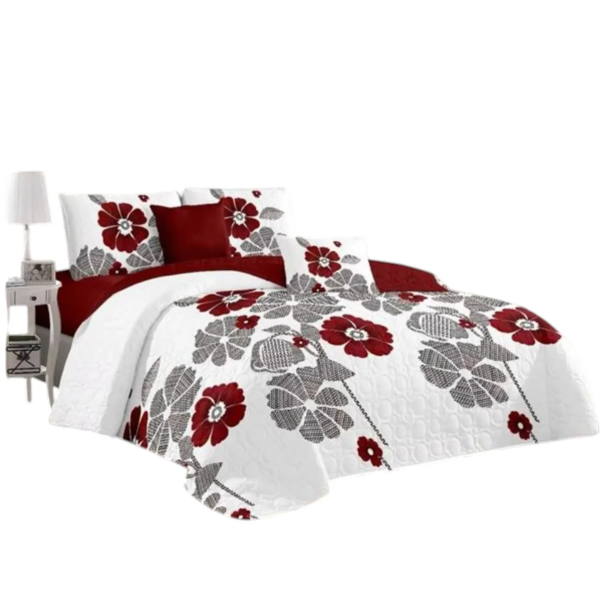 GENERICO - Cobertor Quilt De Verano + Juego De Sabanas King