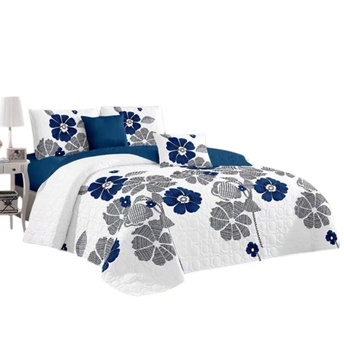 GENERICO - Cobertor Quilt De Verano + Juego De Sabanas King