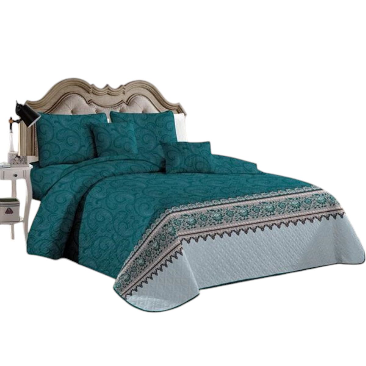 GENERICO - Cobertor Quilt De Verano + Juego De Sabanas King