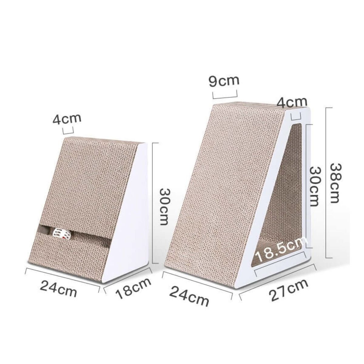 GENERICO - Juguetes Gatos Rascador Para Gatos Carton Triangular 2 en 1