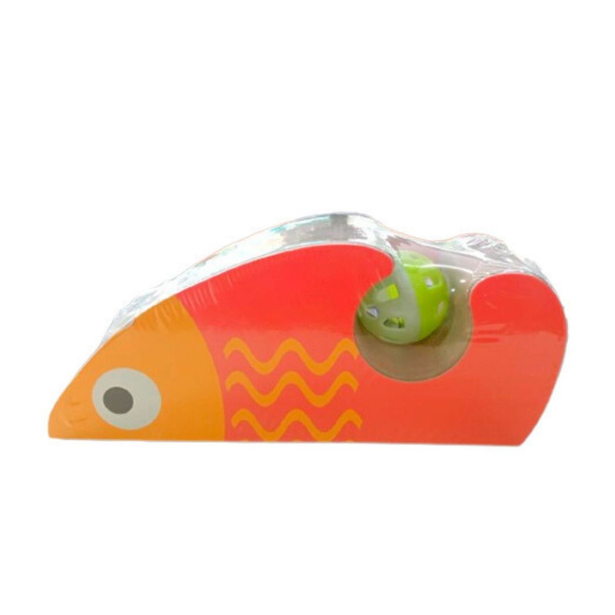 GENERICO - Rascador Interactivo Gatos Juguete Pelota Forma Pared Pez