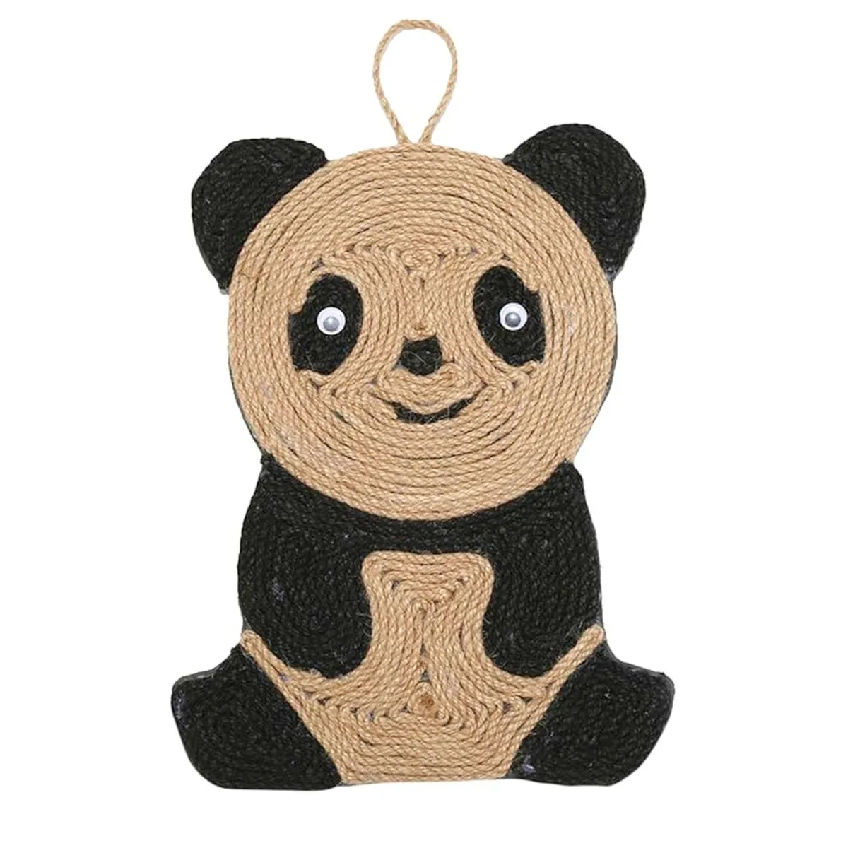 GENERICO - Rascador Colgante Cuerda Para Gatos Interactivo Forma Panda