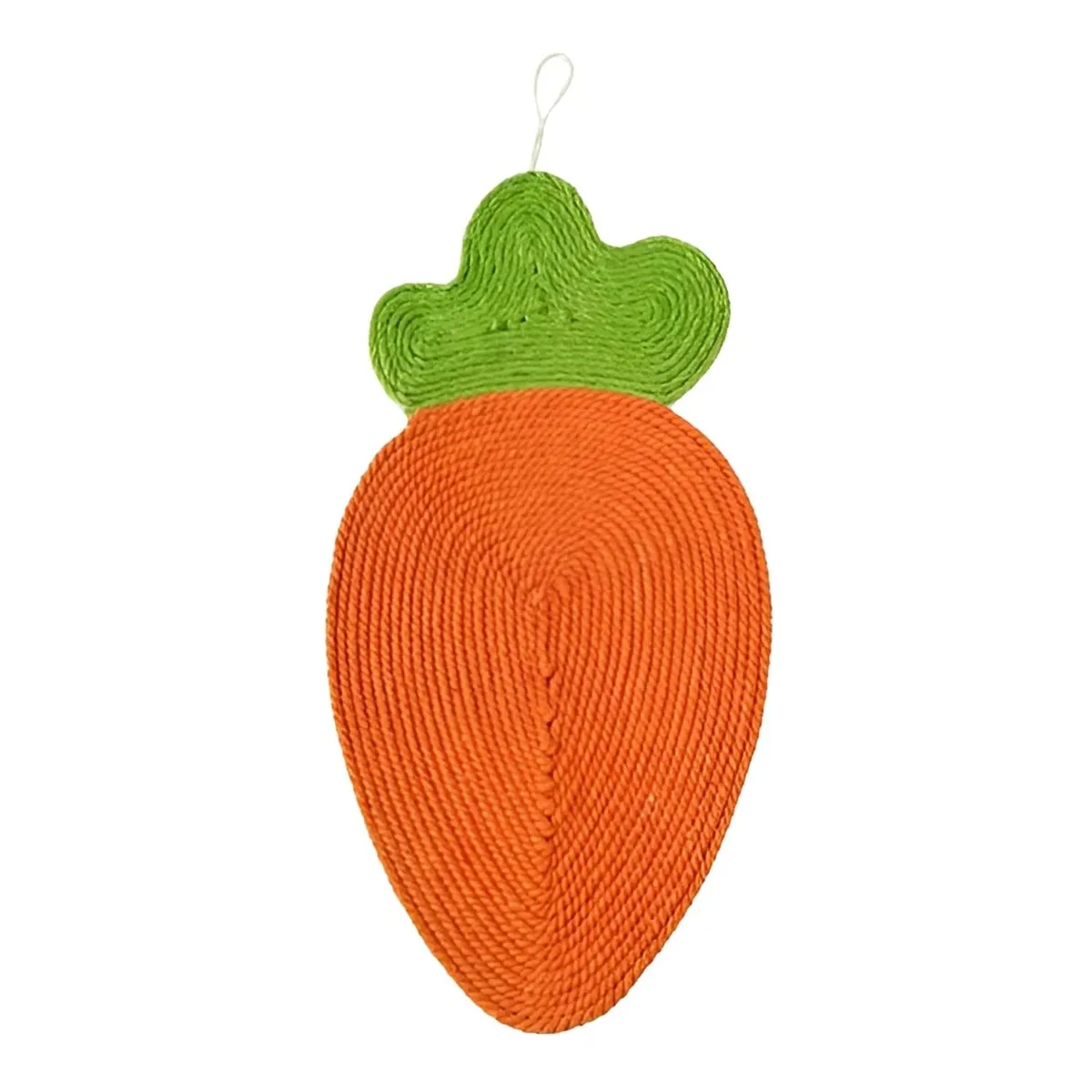 GENERICO - Rascador Cuerda Para Gatos Interactivo Forma De Zanahoria