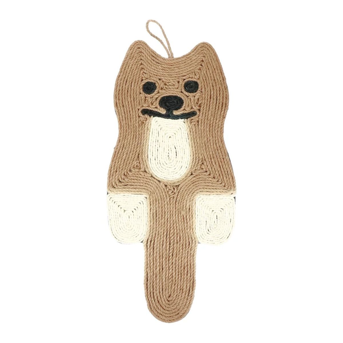 GENERICO - Rascador Colgante Cuerda Para Gatos Interactivo Forma Gato