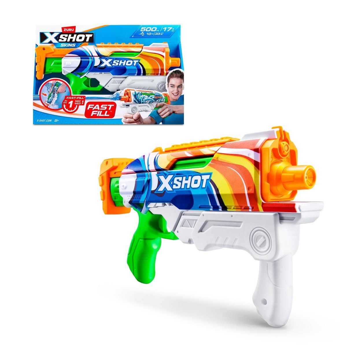 X-SHOT - Lanzador de agua X SHOT 500 ml sistema Fast Fill - Cruiser