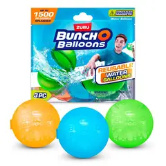 ANSALDO - PACK 3 BOMBAS DE AGUA REUTILIZABLES BUNCH O BALLONS