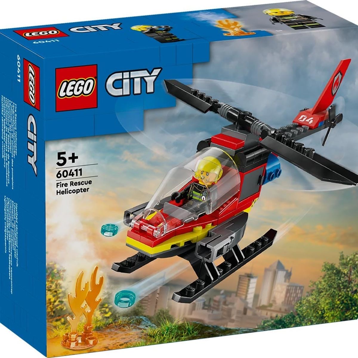 LEGO - Lego City Helicóptero De Rescate De Bomberos (60411)