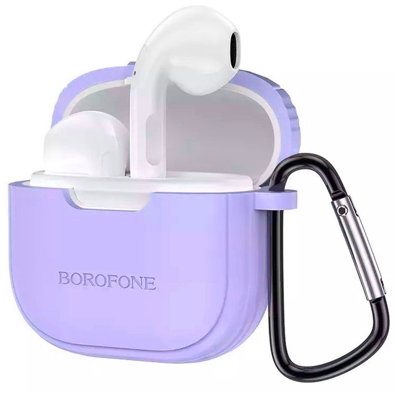 BORO - Audifono Inalambrico Bluetooth Case Goma Borofone BW29 Lila
