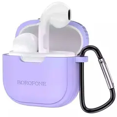 BORO - Audifono Inalambrico Bluetooth Case Goma Borofone BW29 Lila