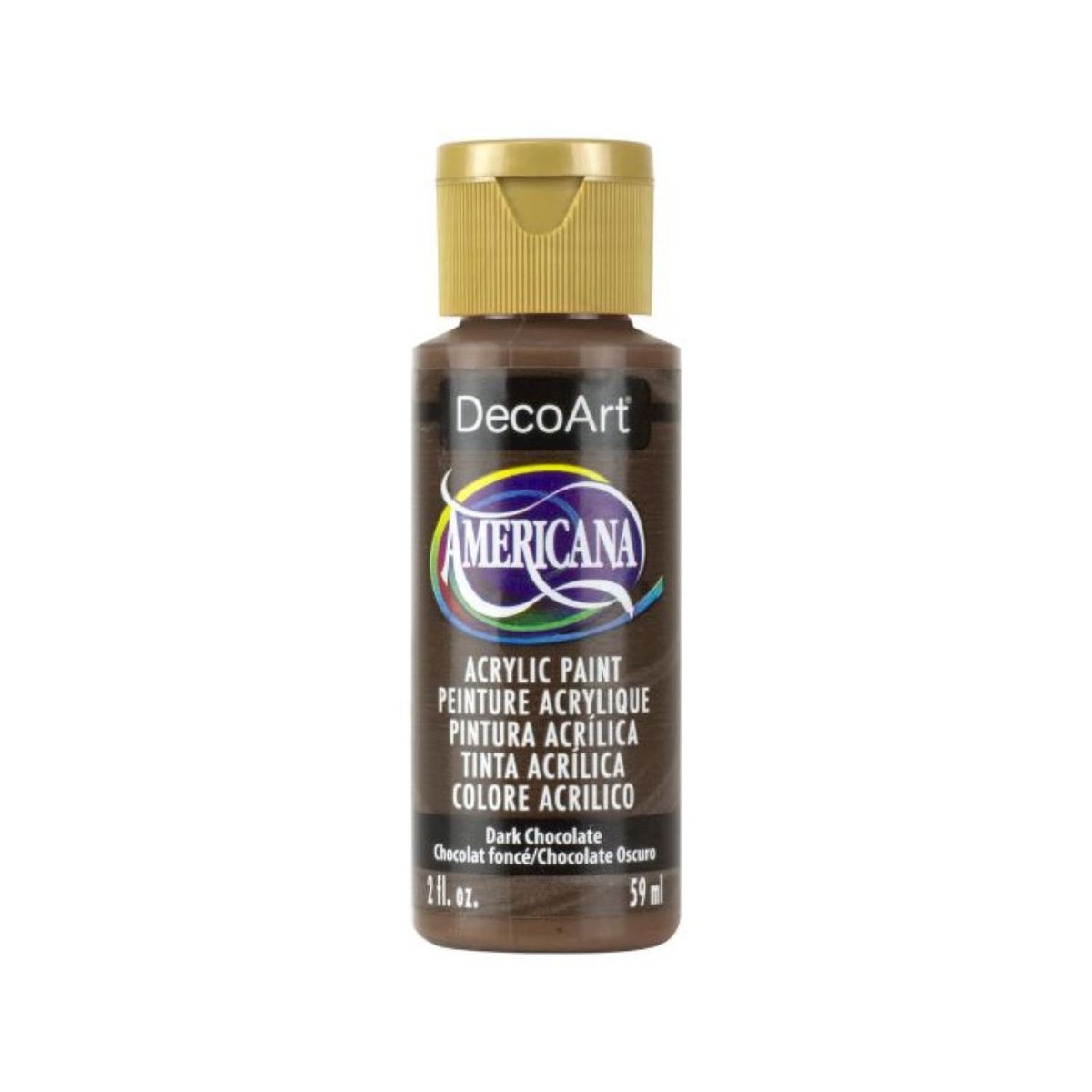 DECOART - Pintura Acrílica DecoArt Dark Chocolate DA065 Café Oscuro 59 ml