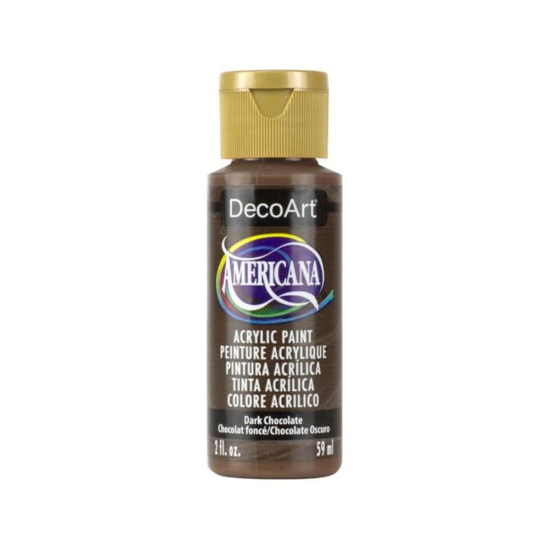 DECOART - Pintura Acrílica DecoArt Dark Chocolate DA065 Café Oscuro 59 ml