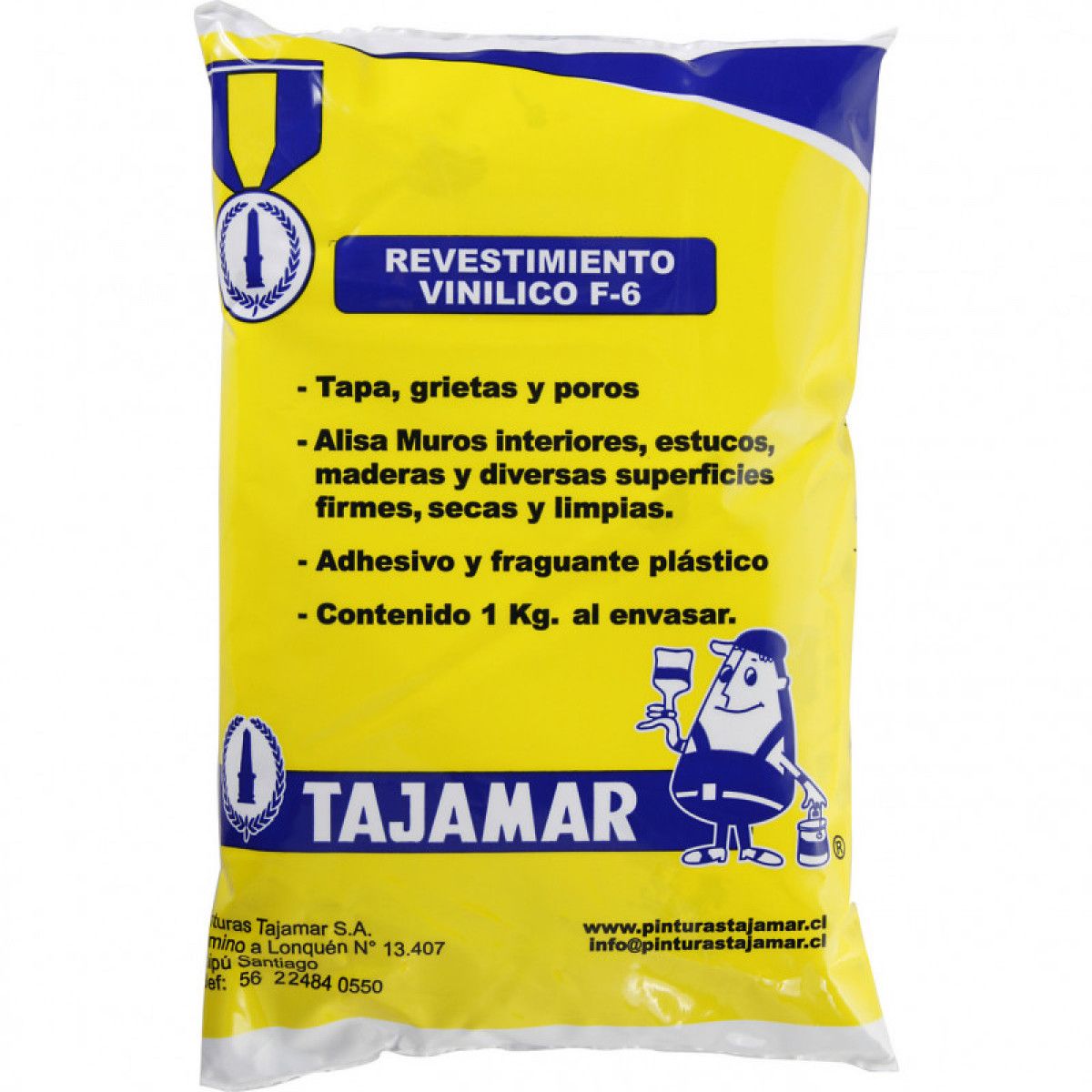 TAJAMAR - PASTA MURO 1KG INTERIOR F-6 TAJAMAR