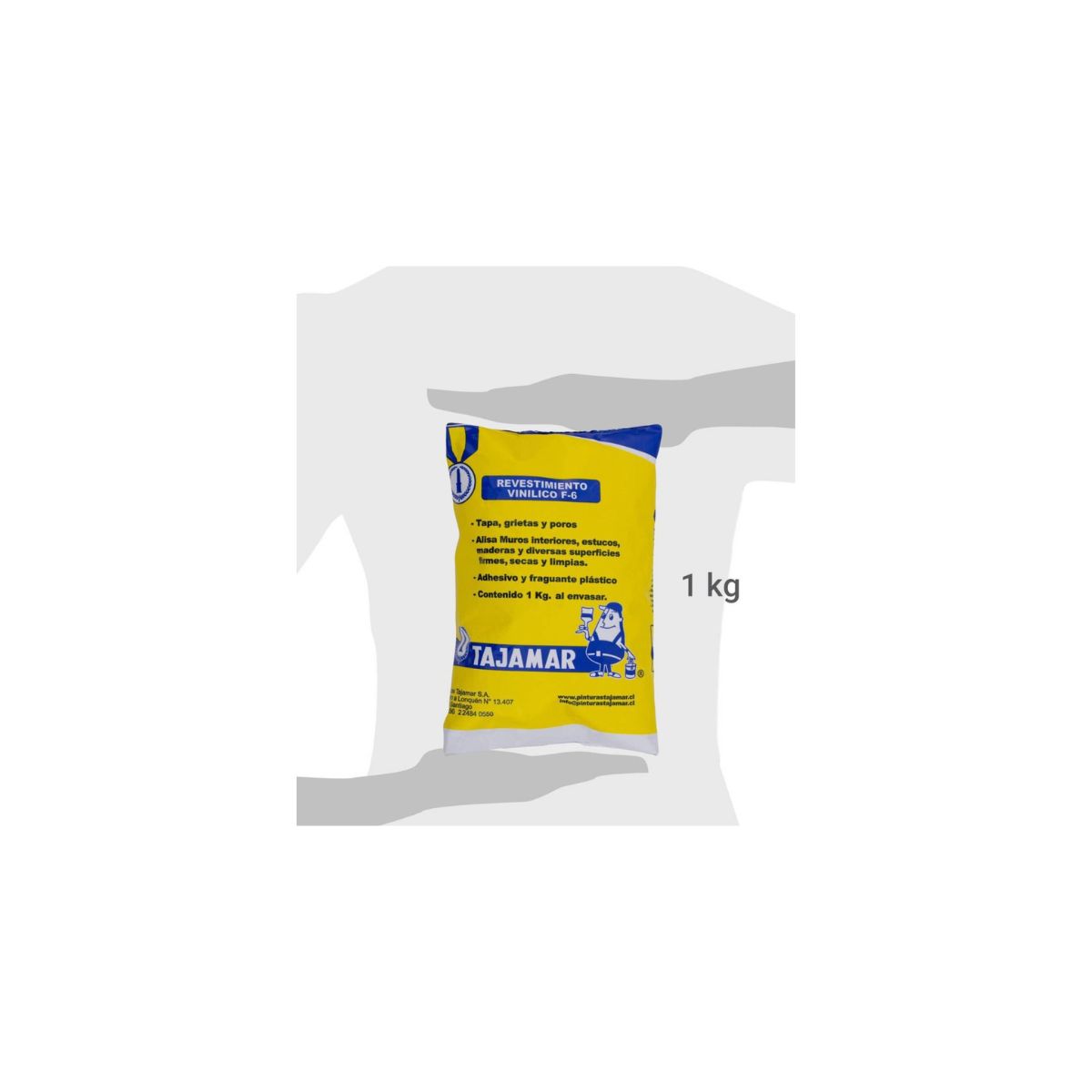 TAJAMAR - PASTA MURO 1KG INTERIOR F-6 TAJAMAR