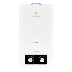 MADEMSA - Calefont Gas Licuado 5 Litros Tiro Natural Ionizado Essential 5 Eco GL Blanco