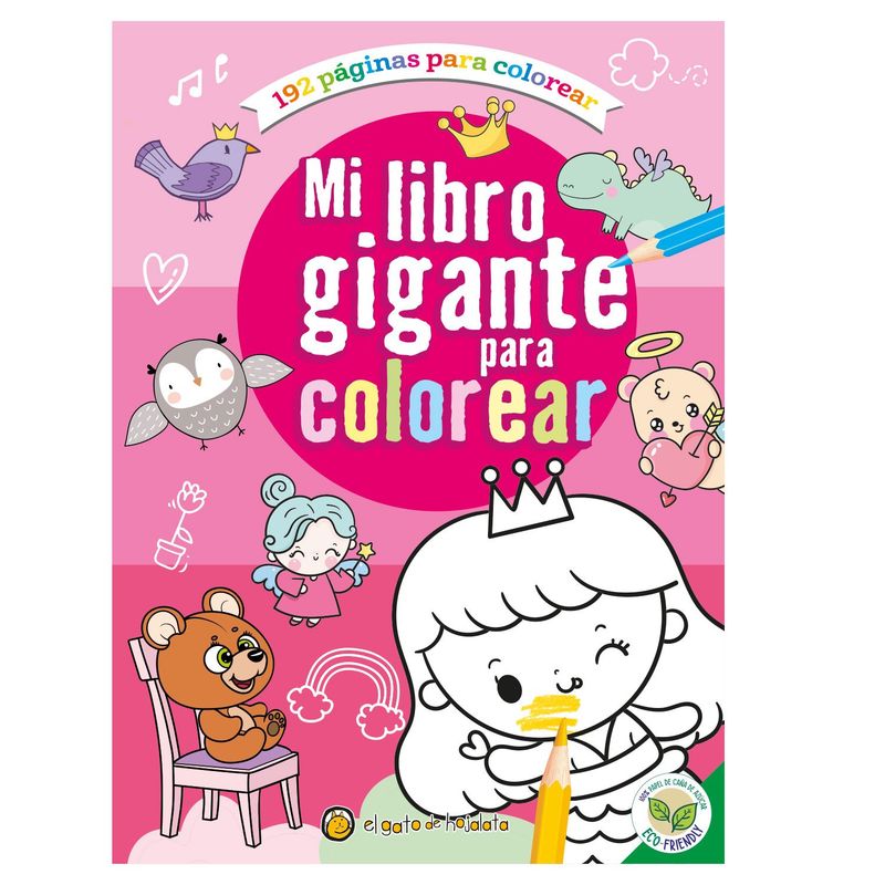 EDITORIAL GUADAL - Libro Mi Libro Gigante Para Colorear Rosa