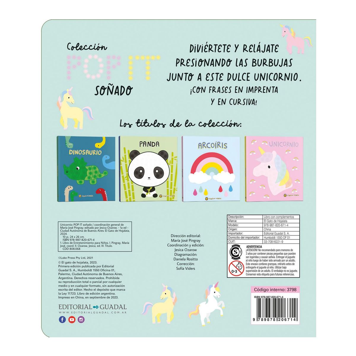 EDITORIAL GUADAL - LIBRO Unicornio El Gato de Hojalata