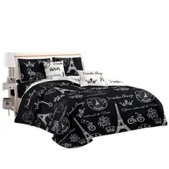 GENERICO - Cobertor Quilt De Verano + Juego De Sabanas Plaza y Media