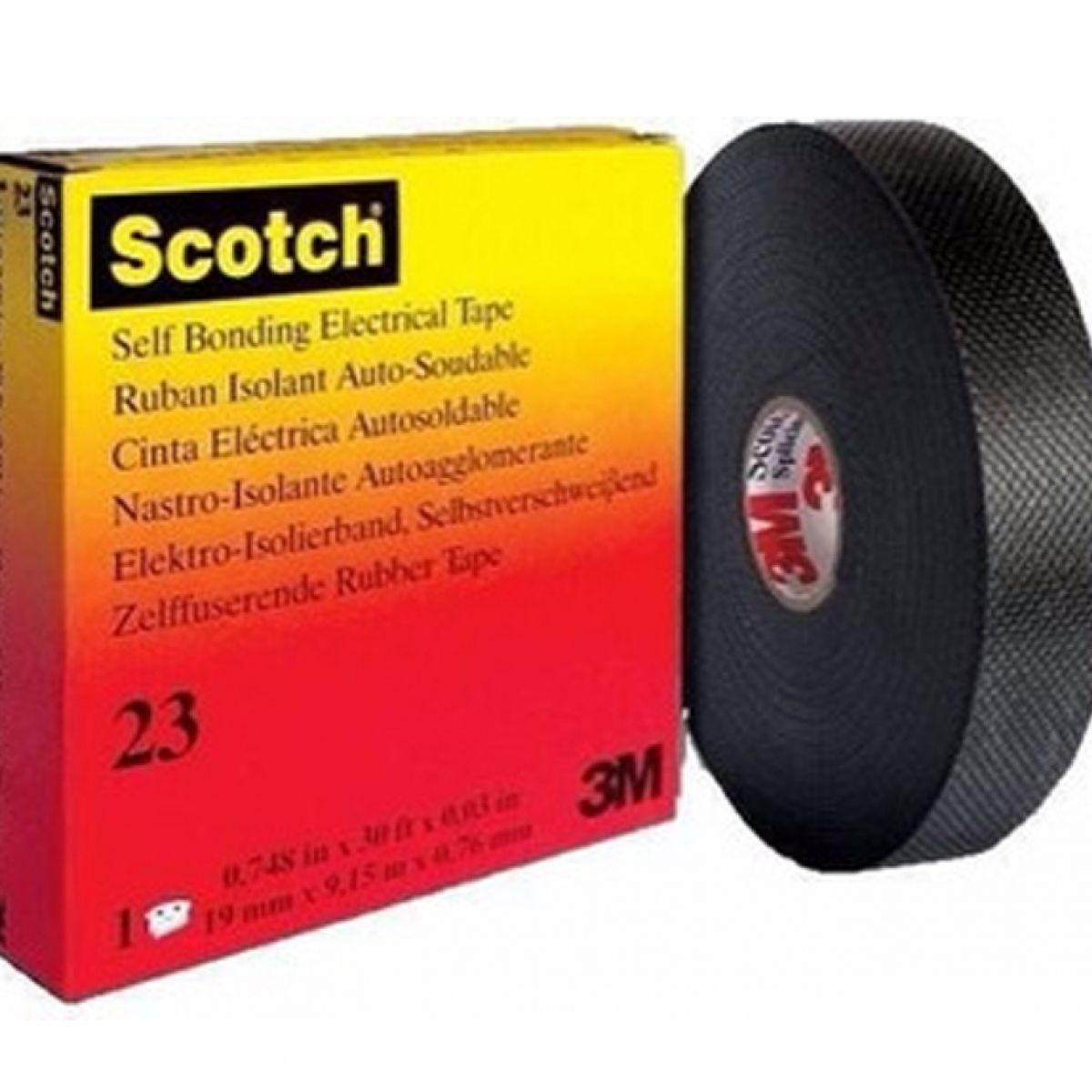 3M - Cinta de Goma 23 Autofundente 3/4" x 5mt