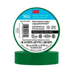 3M - Cinta Aisladora Temflex 165 19mm x 9,14 metros Verde