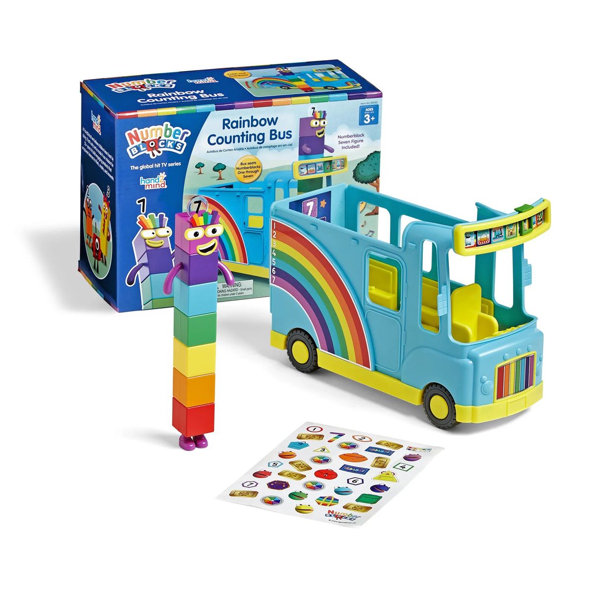 LEARNING RESOURCES - Numberblocks Bus Del Arcoiris Con Sonido + Número Siete H2M