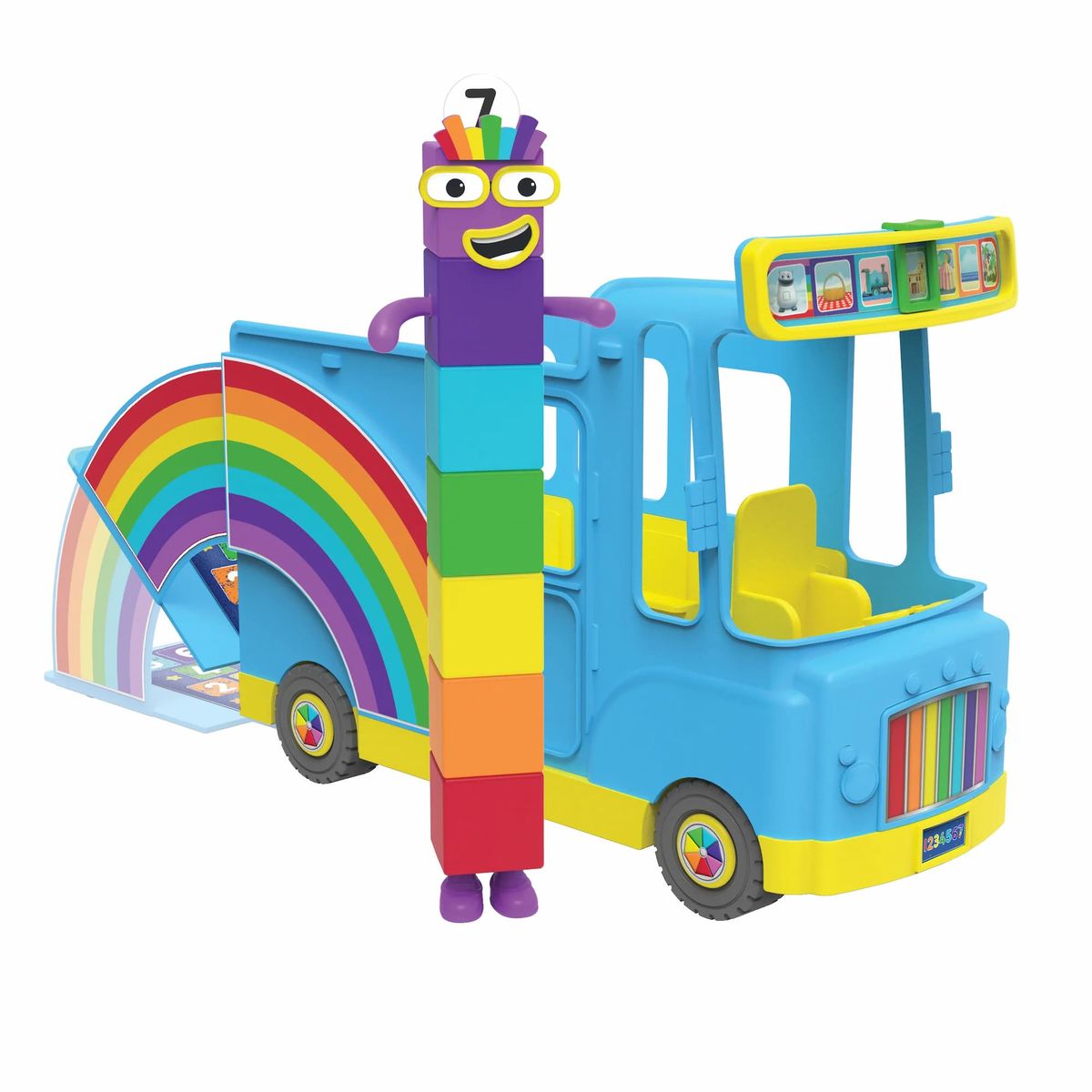 LEARNING RESOURCES - Numberblocks Bus Del Arcoiris Con Sonido + Número Siete H2M